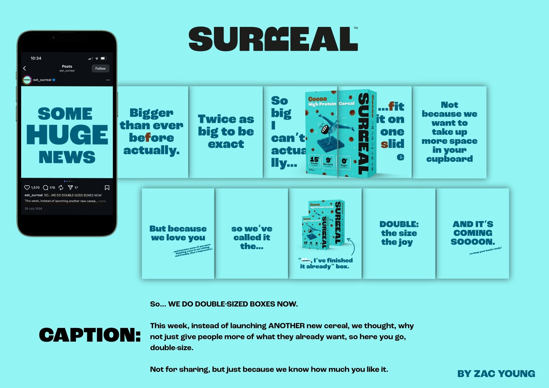 Surreal — conceptual social campaign, created for a job interview; not commissioned or published by Surreal.